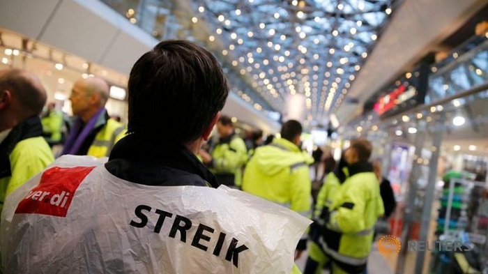 Strike by Berlin airports’ staff forces flight cancellations, delays